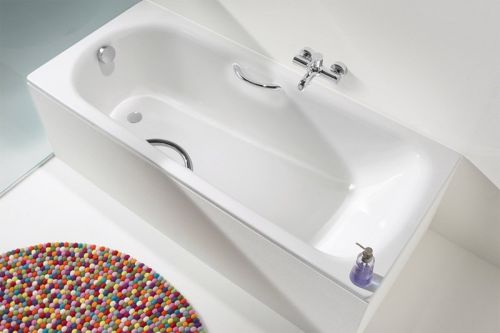 Kaldewei Eurowa Verp. Стальная ванна 170*70*39, alpine white, без ножек, с отверстиями для ручек в Апшеронске