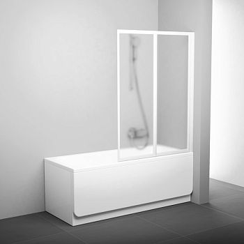 Шторка для ванны VS2 105 белая + рейн Ravak в Апшеронске