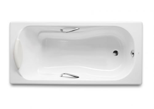 Roca HAITI Ванна чугунная 170х80, противоскользящее покрытие, с отверстиями для ручек в Апшеронске
