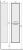 Frame Пенал подвесной Белый/Дуб сонома Raval в Апшеронске