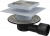 APV3444 Сливной трап 150 × 150/50/75, подводка – боковая, решетка – нержавеющая сталь, фланец –нерж сталь Alca Plast в Апшеронске