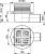 APV26 Сливной трап 105 105/50, подводка – боковая, решетка – нержавеющая сталь, гидрозатвор – мокрый Alca Plast в Апшеронске